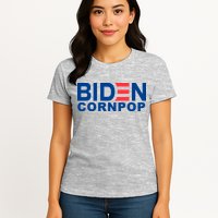 Joe Biden Corn Pop Funny Womens T-Shirt
