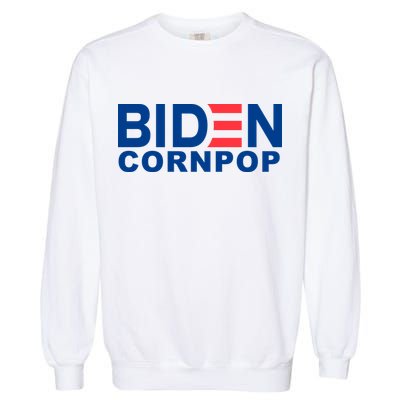 Joe Biden Corn Pop Funny Garment-Dyed Sweatshirt