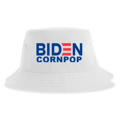 Joe Biden Corn Pop Funny Sustainable Bucket Hat