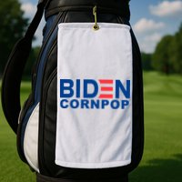 Joe Biden Corn Pop Funny Golf Towel