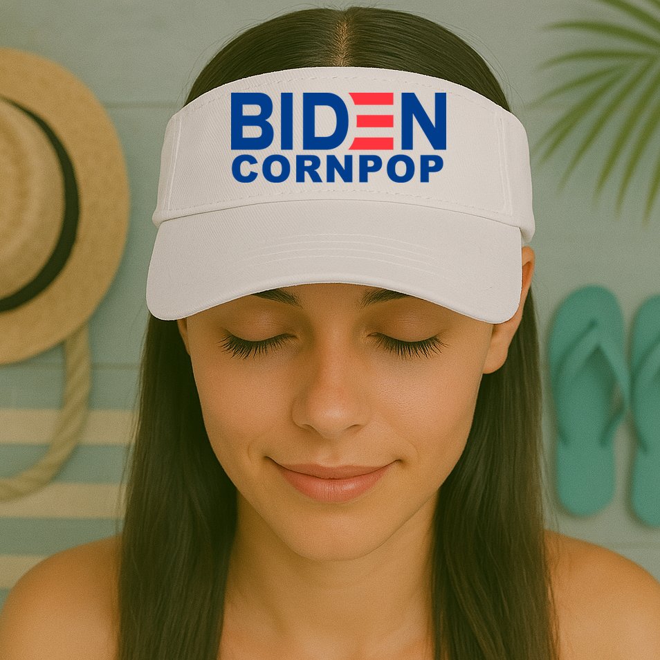 Joe Biden Corn Pop Funny Visor