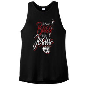 Jesus Bassist Christian Bass Player Bass Guitar Ladies PosiCharge Tri-Blend Wicking Tank