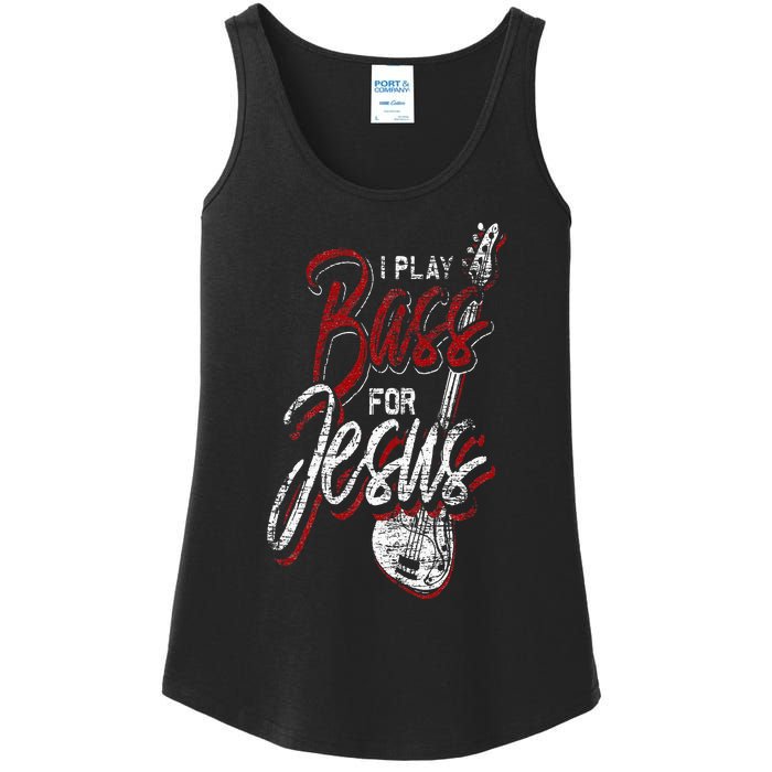 Jesus Bassist Christian Bass Player Bass Guitar Ladies Essential Tank