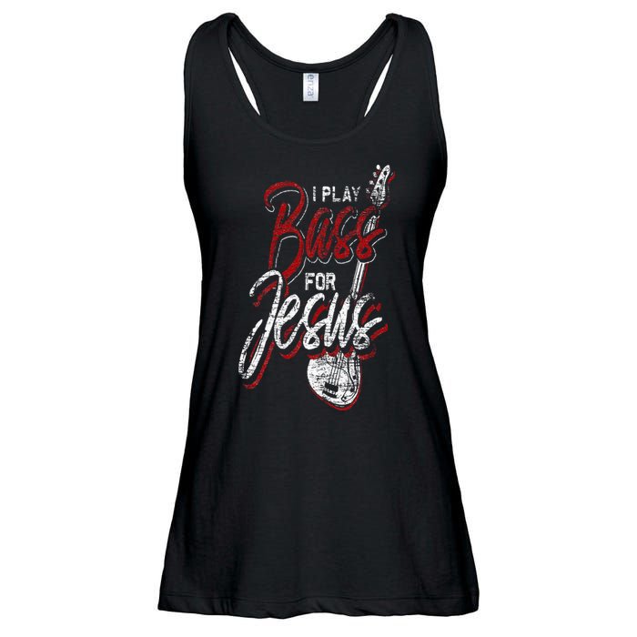 Jesus Bassist Christian Bass Player Bass Guitar Ladies Essential Flowy Tank