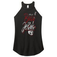 Jesus Bassist Christian Bass Player Bass Guitar Women's Perfect Tri Rocker Tank