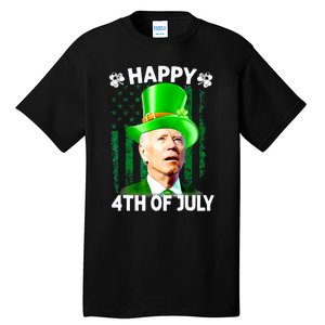 Joe Biden Confused Happy 4th Of July Funny St Patricks Day Tall T-Shirt