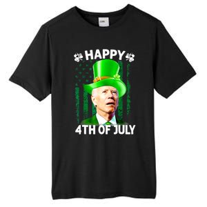 Joe Biden Confused Happy 4th Of July Funny St Patricks Day Tall Fusion ChromaSoft Performance T-Shirt