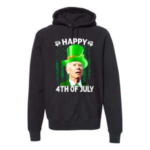 Joe Biden Confused Happy 4th Of July Funny St Patricks Day Premium Hoodie