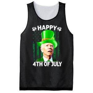 Joe Biden Confused Happy 4th Of July Funny St Patricks Day Mesh Reversible Basketball Jersey Tank