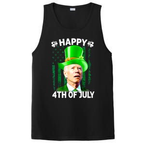 Joe Biden Confused Happy 4th Of July Funny St Patricks Day PosiCharge Competitor Tank