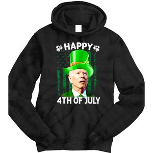 Joe Biden Confused Happy 4th Of July Funny St Patricks Day Tie Dye Hoodie