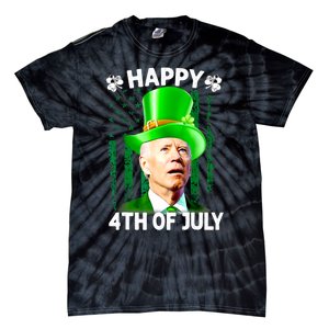 Joe Biden Confused Happy 4th Of July Funny St Patricks Day Tie-Dye T-Shirt