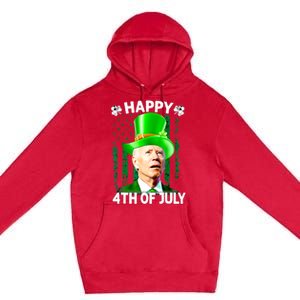 Joe Biden Confused Happy 4th Of July Funny St Patricks Day Premium Pullover Hoodie