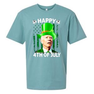 Joe Biden Confused Happy 4th Of July Funny St Patricks Day Sueded Cloud Jersey T-Shirt