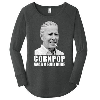 Joe Biden Cornpop Was A Bad Dude Women's Perfect Tri Tunic Long Sleeve Shirt