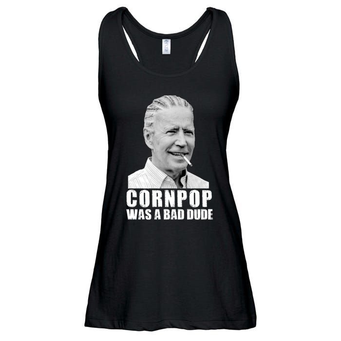 Joe Biden Cornpop Was A Bad Dude Ladies Essential Flowy Tank