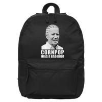 Joe Biden Cornpop Was A Bad Dude 16 in Basic Backpack