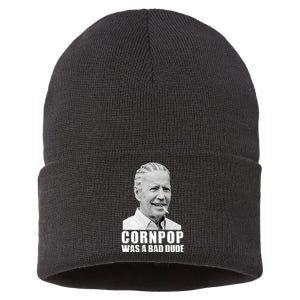 Joe Biden Cornpop Was A Bad Dude Sustainable Knit Beanie