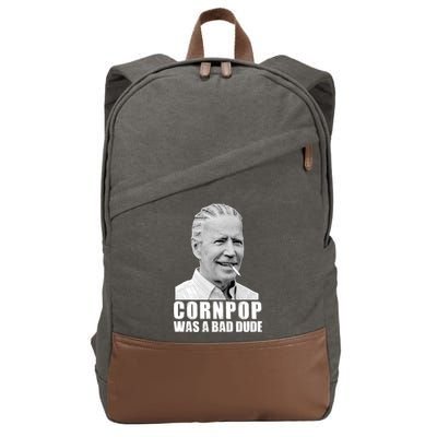 Joe Biden Cornpop Was A Bad Dude Cotton Canvas Backpack