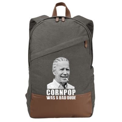 Joe Biden Cornpop Was A Bad Dude Cotton Canvas Backpack