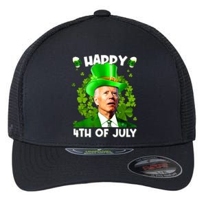 Joe Biden Confused Happy 4th Of July Funny St Patricks Day Flexfit Unipanel Trucker Cap