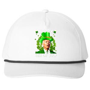 Joe Biden Confused Happy 4th Of July Funny St Patricks Day Snapback Five-Panel Rope Hat