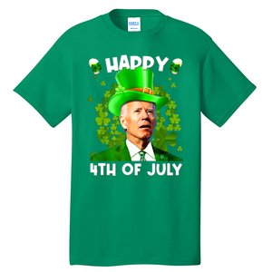 Joe Biden Confused Happy 4th Of July Funny St Patricks Day Tall T-Shirt