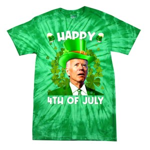 Joe Biden Confused Happy 4th Of July Funny St Patricks Day Tie-Dye T-Shirt