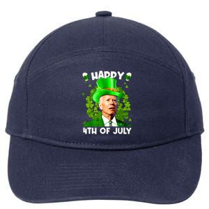 Joe Biden Confused Happy 4th Of July Funny St Patricks Day 7-Panel Snapback Hat