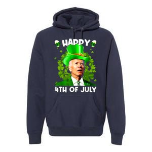 Joe Biden Confused Happy 4th Of July Funny St Patricks Day Premium Hoodie