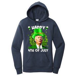 Joe Biden Confused Happy 4th Of July Funny St Patricks Day Women's Pullover Hoodie