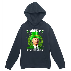 Joe Biden Confused Happy 4th Of July Funny St Patricks Day Urban Pullover Hoodie