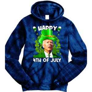 Joe Biden Confused Happy 4th Of July Funny St Patricks Day Tie Dye Hoodie