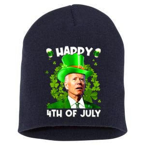 Joe Biden Confused Happy 4th Of July Funny St Patricks Day Short Acrylic Beanie