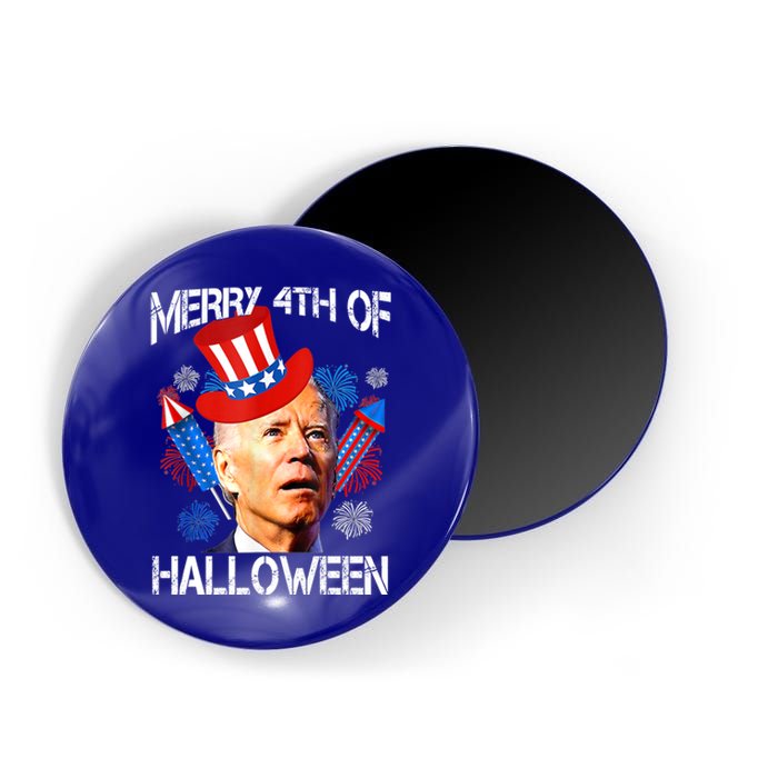 Joe Biden Confused Merry 4th Of Halloween Fourth Of July Cute Gift Magnet