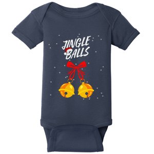 Jingle Balls Christmas Gifts Xmas Adult Joke Tits Baby Bodysuit