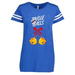 Jingle Balls Christmas Gifts Xmas Adult Joke Tits Enza Ladies Jersey Football T-Shirt