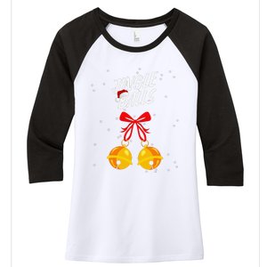 Jingle Balls Christmas Gifts Xmas Adult Joke Tits Women's Tri-Blend 3/4-Sleeve Raglan Shirt