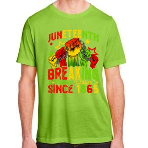 Juneteenth Breaking Chain Freedom 1865 Black History Month Funny Gift Adult ChromaSoft Performance T-Shirt