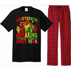 Juneteenth Breaking Chain Freedom 1865 Black History Month Funny Gift Pajama Set