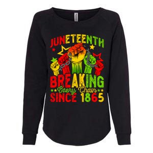 Juneteenth Breaking Chain Freedom 1865 Black History Month Funny Gift Womens California Wash Sweatshirt