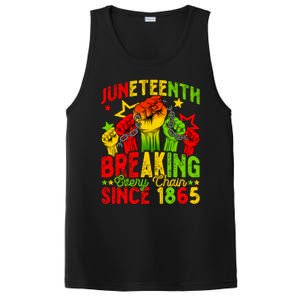 Juneteenth Breaking Chain Freedom 1865 Black History Month Funny Gift PosiCharge Competitor Tank