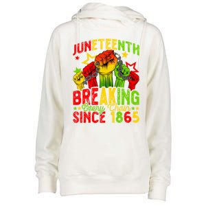 Juneteenth Breaking Chain Freedom 1865 Black History Month Funny Gift Womens Funnel Neck Pullover Hood