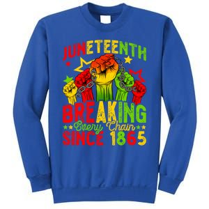 Juneteenth Breaking Chain Freedom 1865 Black History Month Funny Gift Sweatshirt