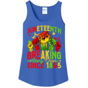 Juneteenth Breaking Chain Freedom 1865 Black History Month Funny Gift Ladies Essential Tank