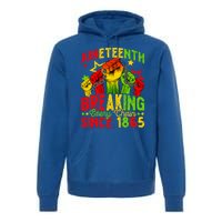 Juneteenth Breaking Chain Freedom 1865 Black History Month Funny Gift Premium Hoodie