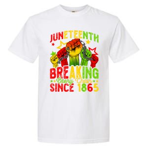 Juneteenth Breaking Chain Freedom 1865 Black History Month Funny Gift Garment-Dyed Heavyweight T-Shirt