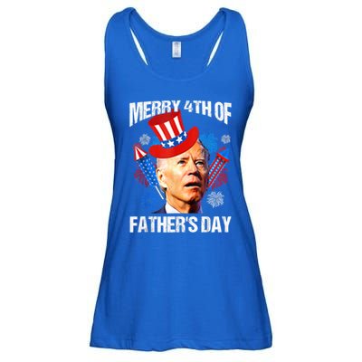 Joe Biden Confused Merry 4th Of Fathers Day Fourth Of July Gift Ladies Essential Flowy Tank