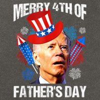 Joe Biden Confused Merry 4th Of Fathers Day Fourth Of July Gift Cotton Canvas Backpack