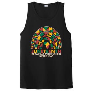 Juneteenth Breaking Chains Since 1865 Black Rainbow Funny Gift Cool Gift PosiCharge Competitor Tank